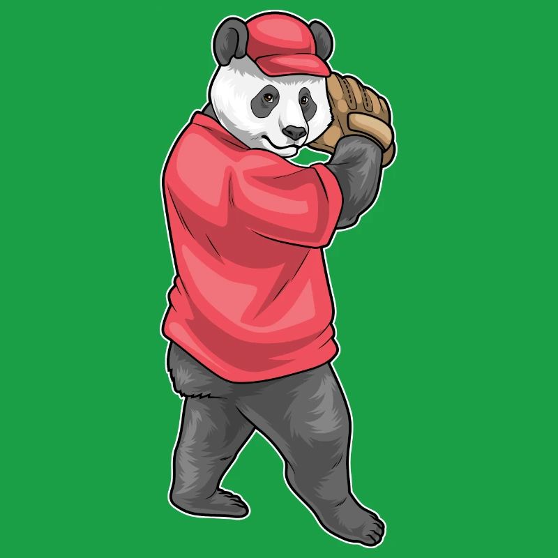 Panda Baseball Baseball Glove
