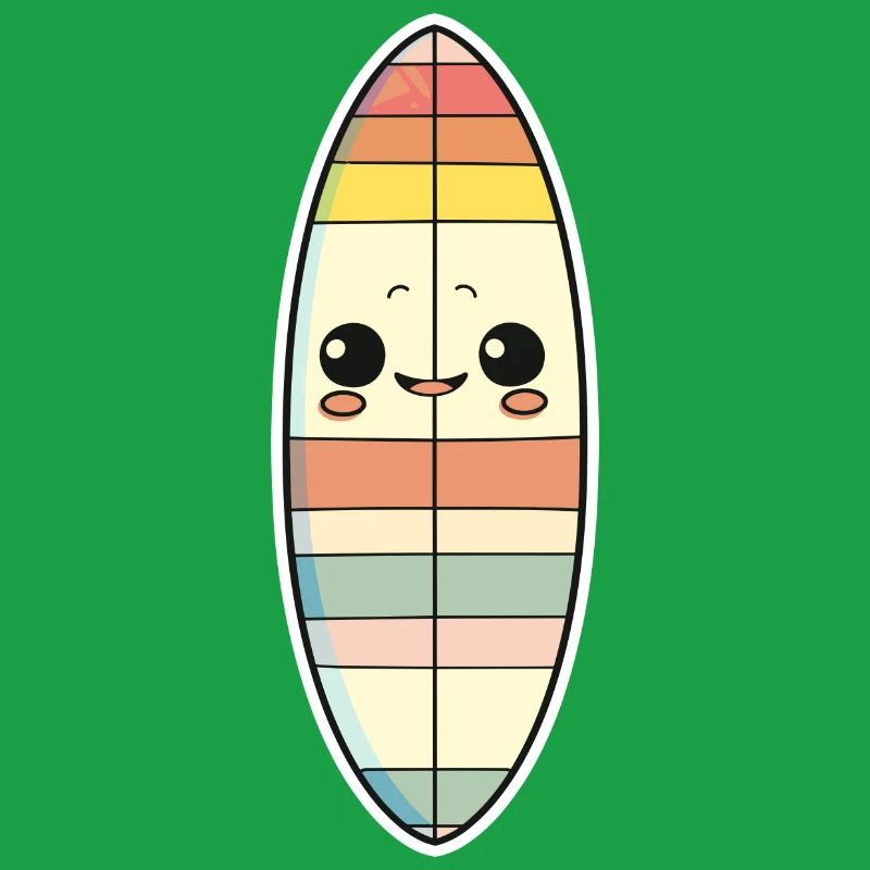 Surfboard Comic Style