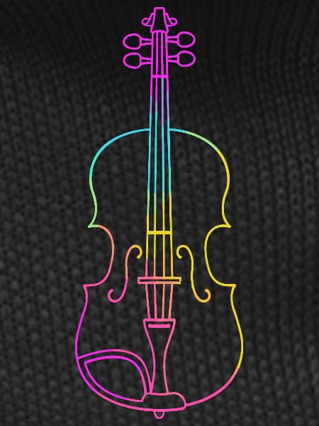 Violin Line Drawing