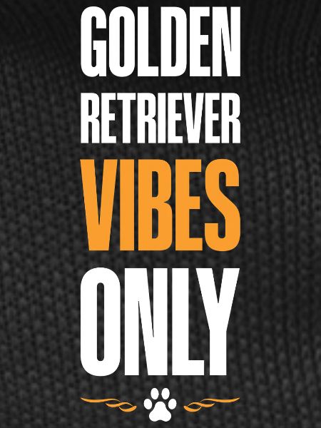 Golden Retriver Vibes Only