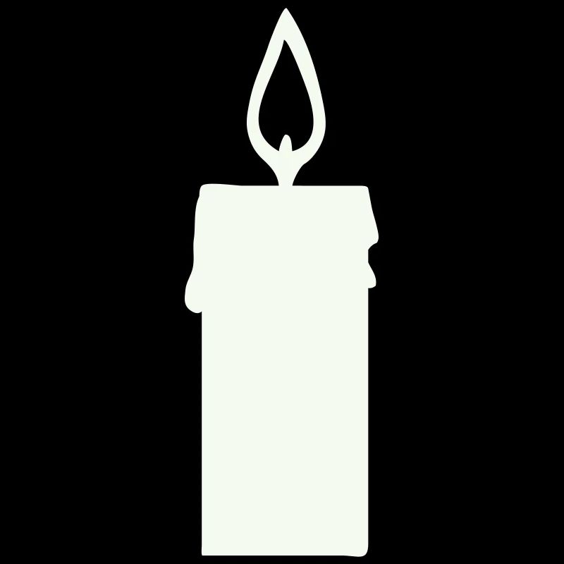 Light silhouette candle in lantern