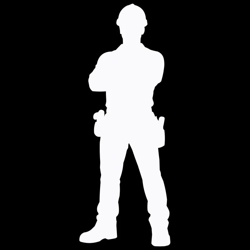 Bauarbeiter Bau Silhouette