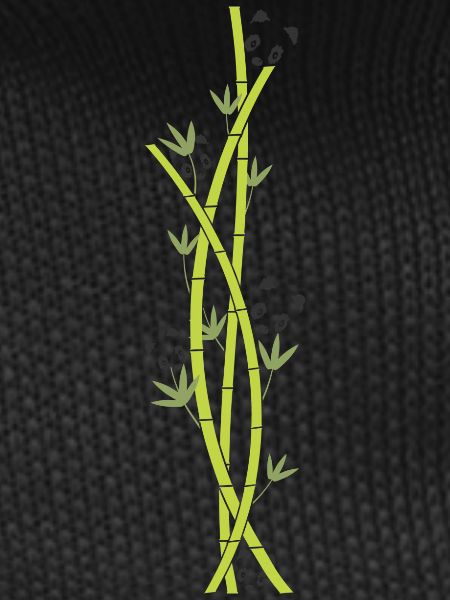 panda and bamboo