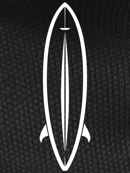 Surfboard Line Art