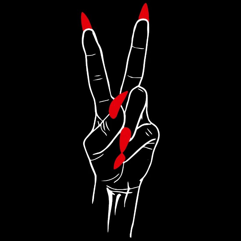 Sieg Frieden Hand Symbol