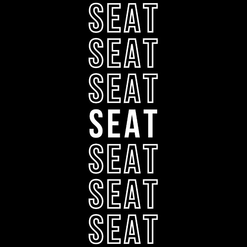 Word, Siege, minimalist typographic repetition