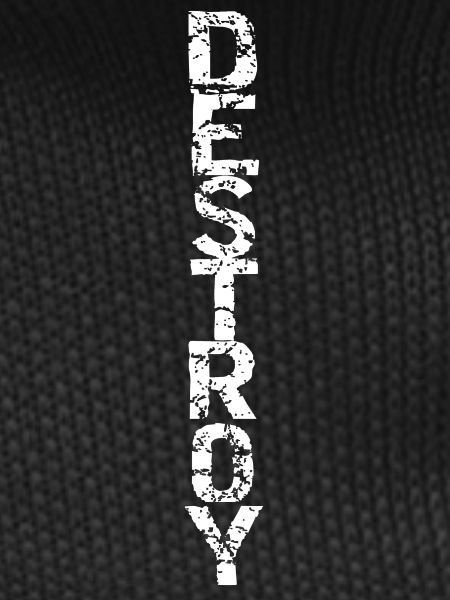 Destroy in white