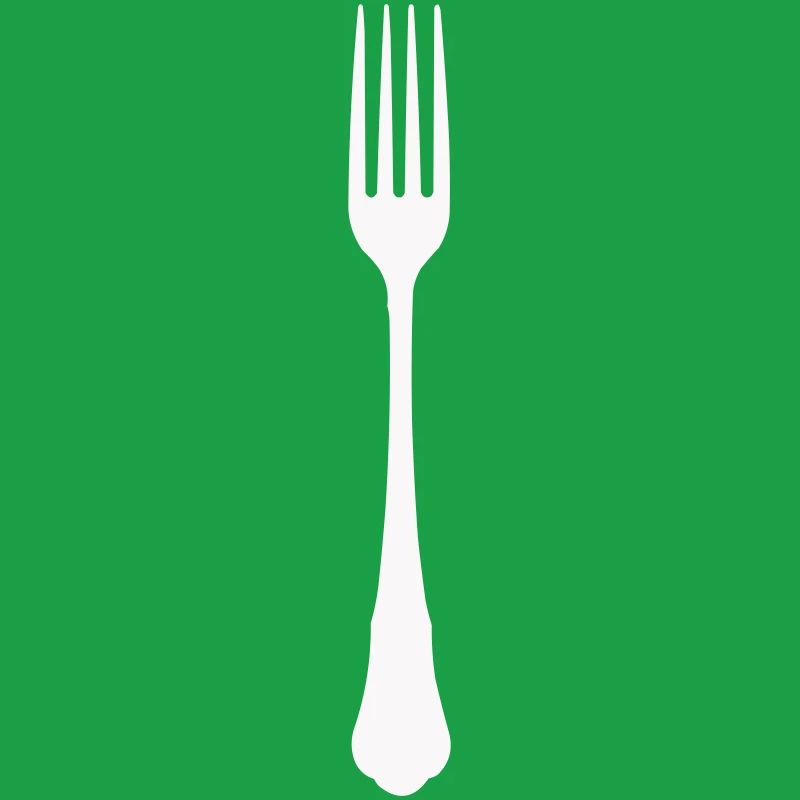 Minimalist fork silhouette