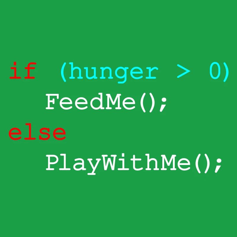 If hunger feed me else play with me - JavaScript