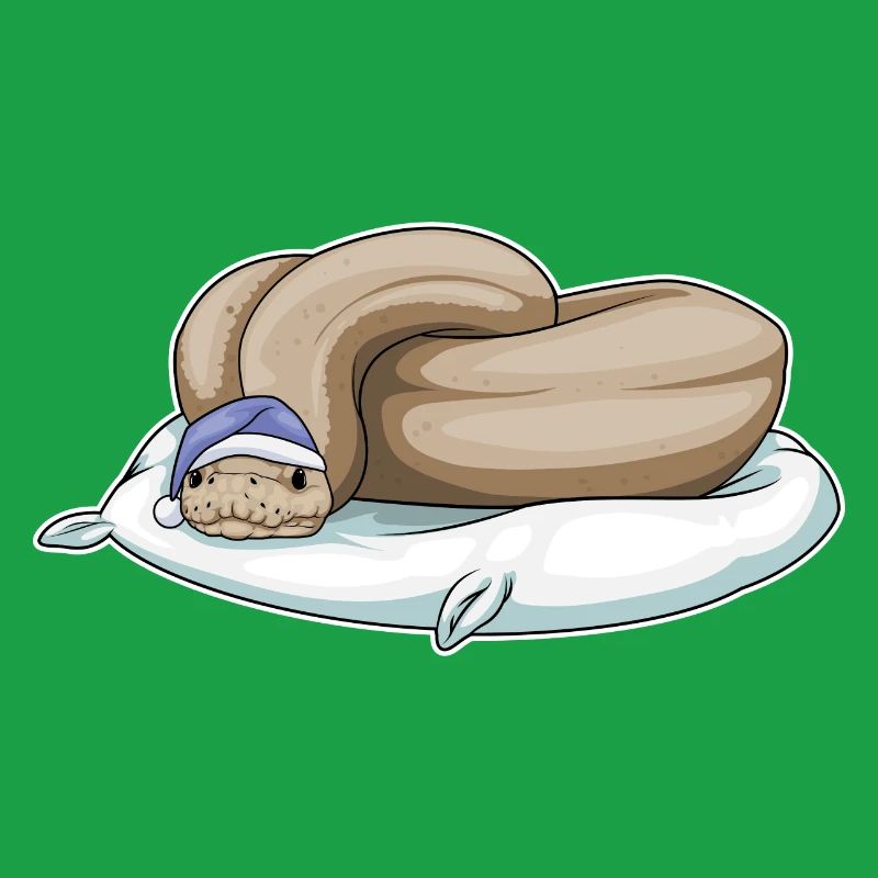 Oreiller de couchage serpent