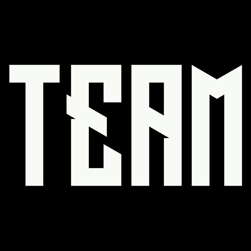 TEAM Block lettering