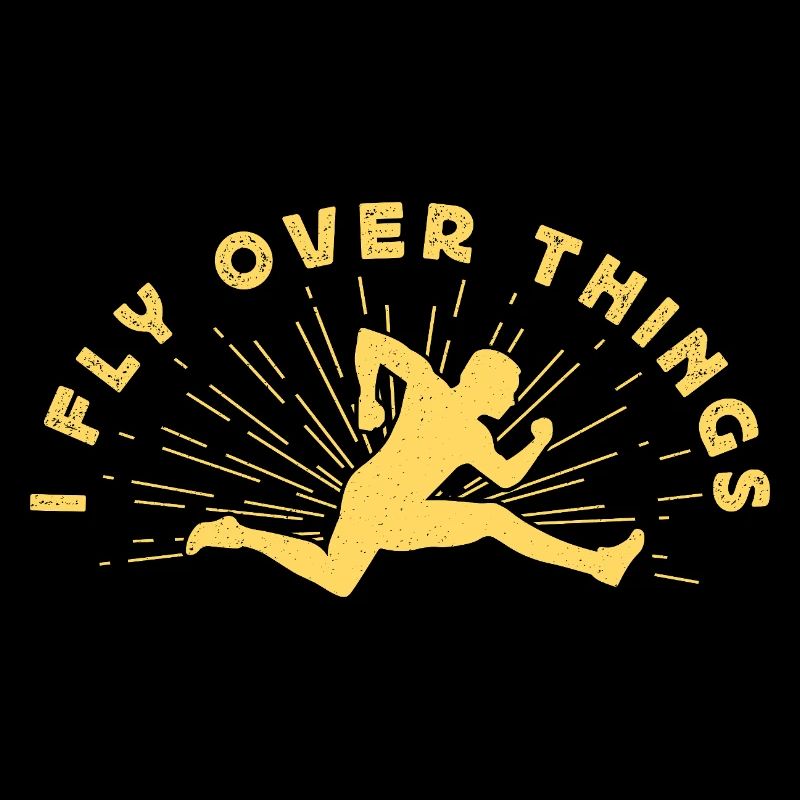 Athlètes d’athlétisme Je survole des objets