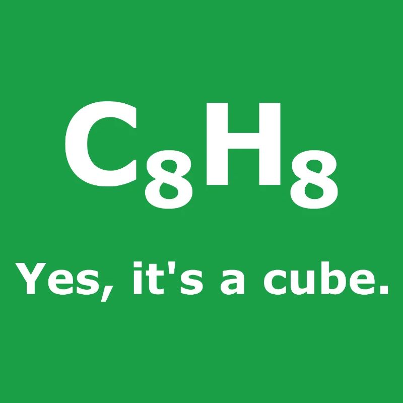 C8H8 Cuban Molecule Chemistry – Yes It's a Cube
