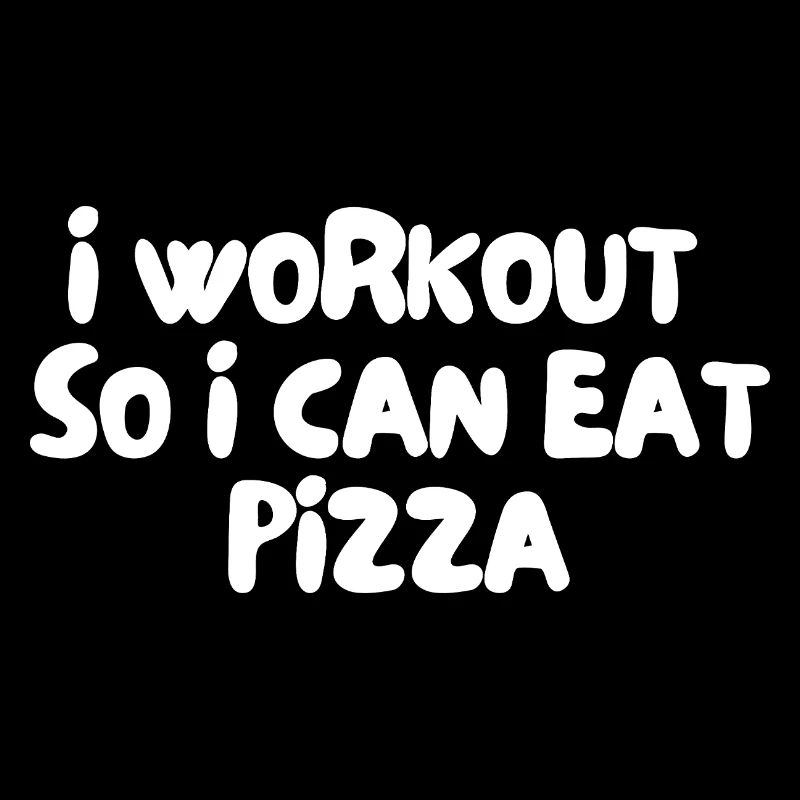 Ich trainiere, um Pizza essen zu können