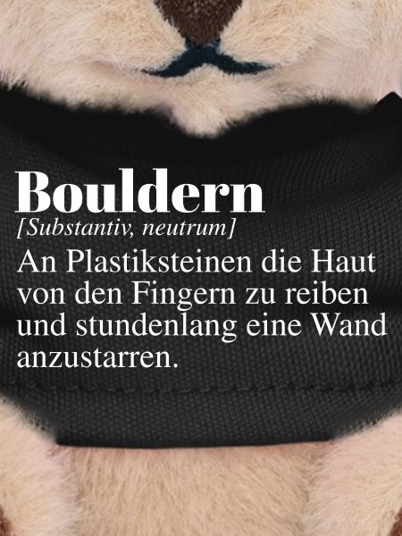 Bouldern Duden Spruch
