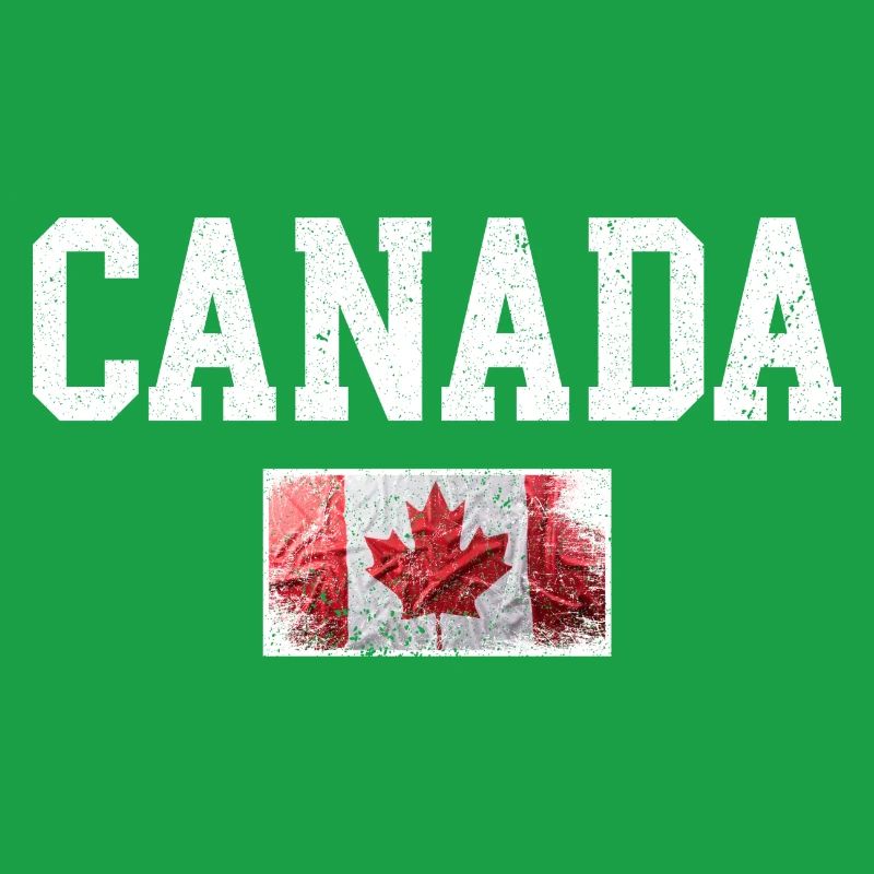 Distressed Canada Maple Flag