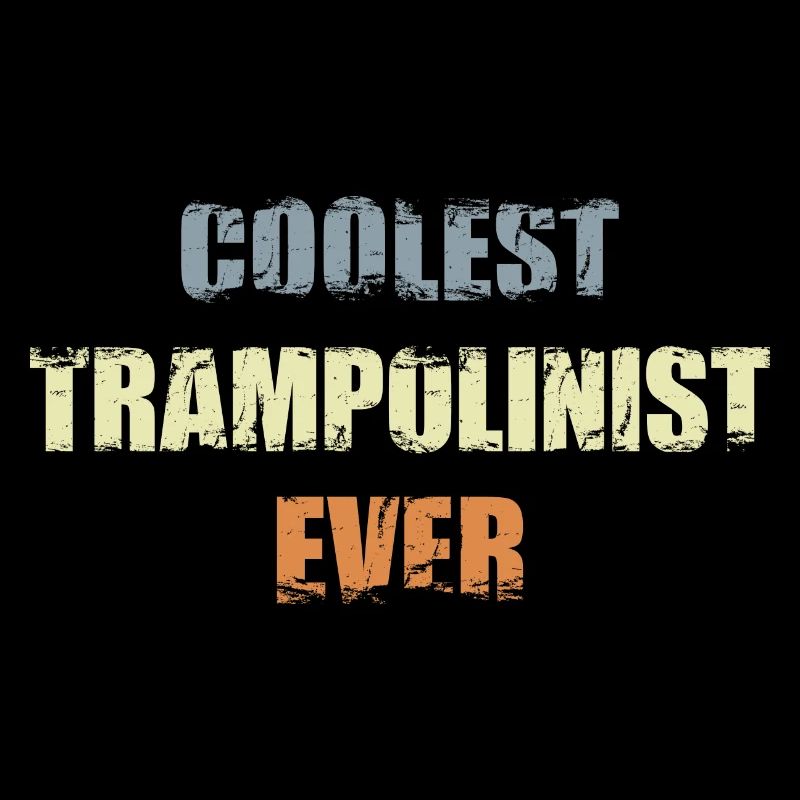 Cool trampoline athlete