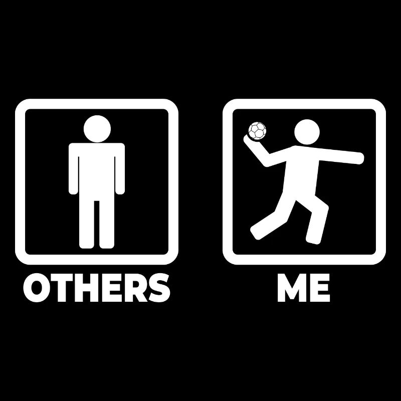 Handball stick figure