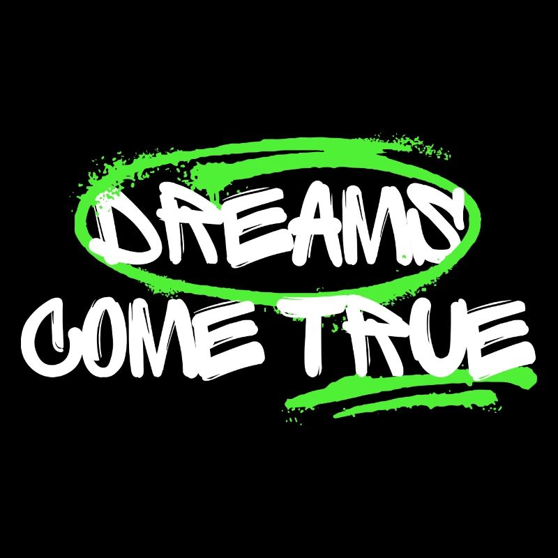 Inspiring graffiti with a dream motif