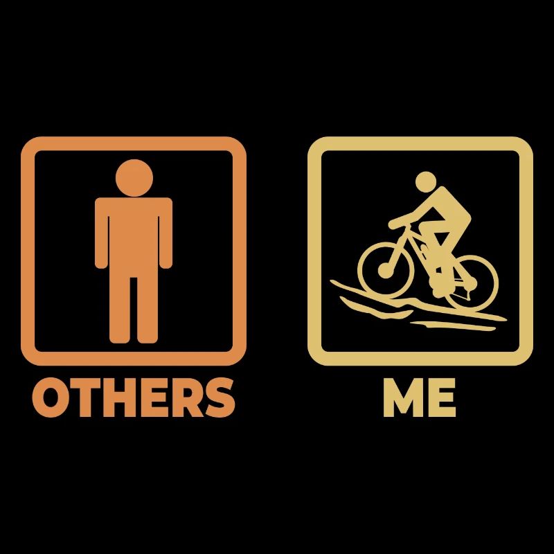 Mountainbiker Strichmännchen