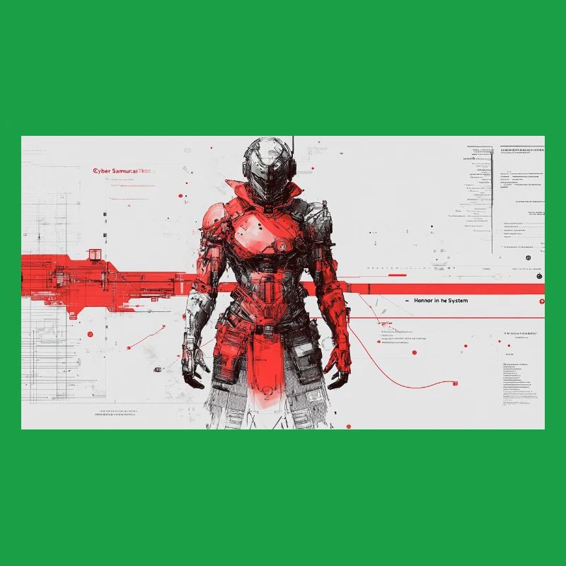 Futuristic Cyber Samurai