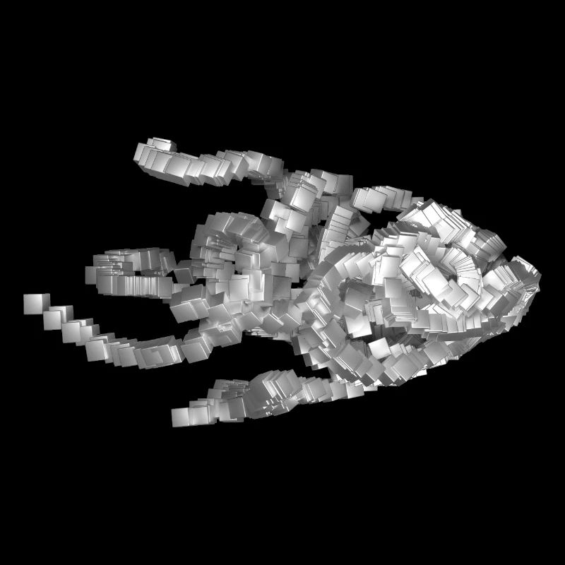Futuristic Geometric Fish Sculpture