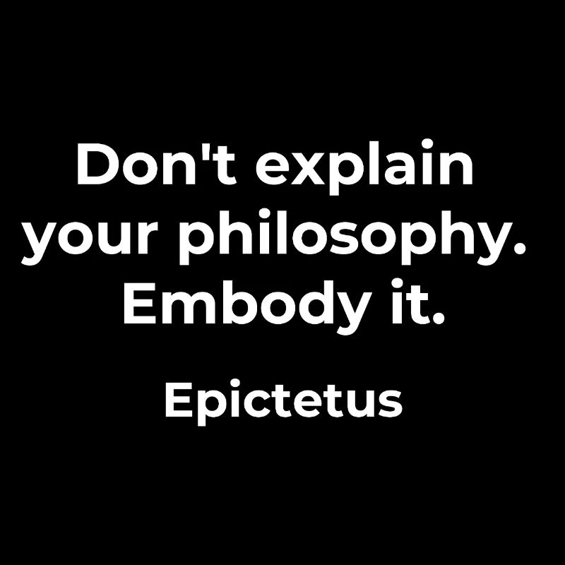 Épictète Philosophie Citation Design