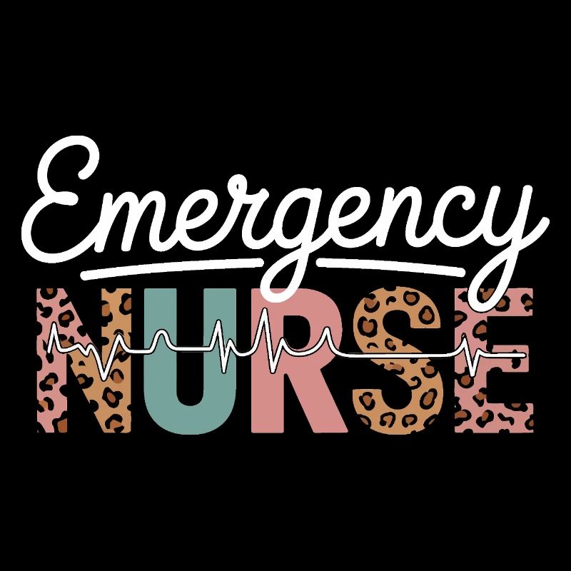 Emergency Nurse Leopard Print