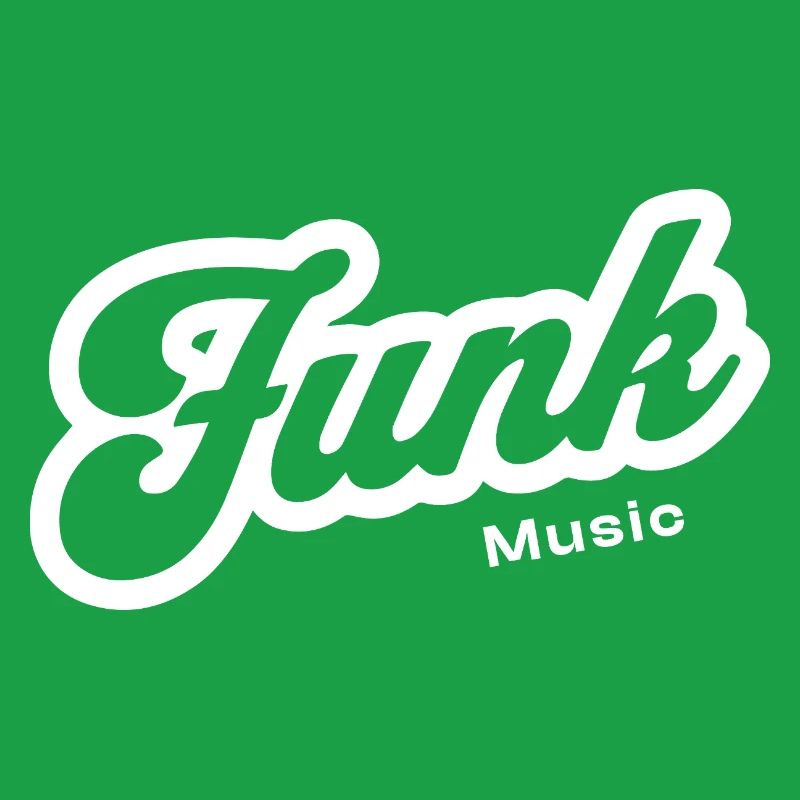 Funk Music Retro Script Logo