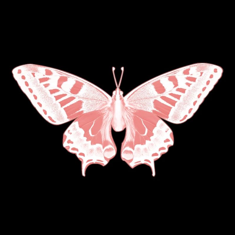 Papillon Rose Éthérée