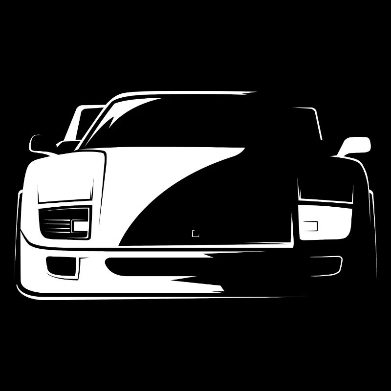 F40 classic car Symbol icon Logo Symbol Autos