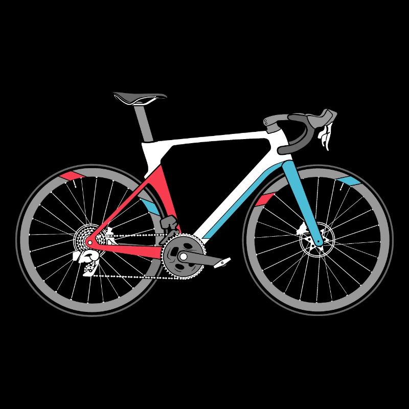 Vélo de route Vélo de vélo de route Symbole de vélo de route Couleurs