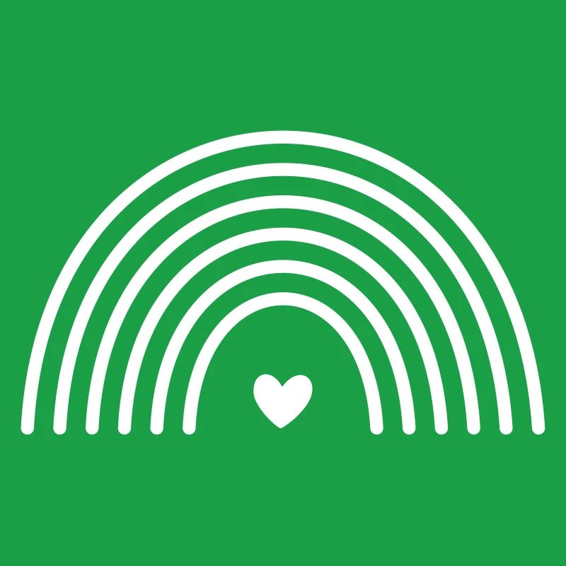 Rainbow Heart Symbol