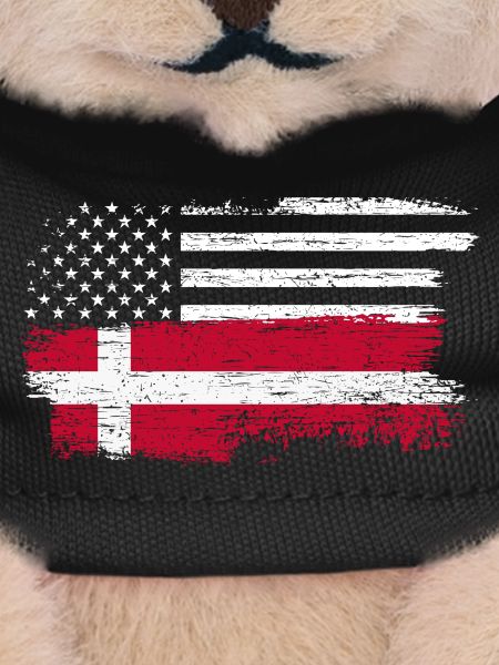 Grunge US Danish Flag Fusion
