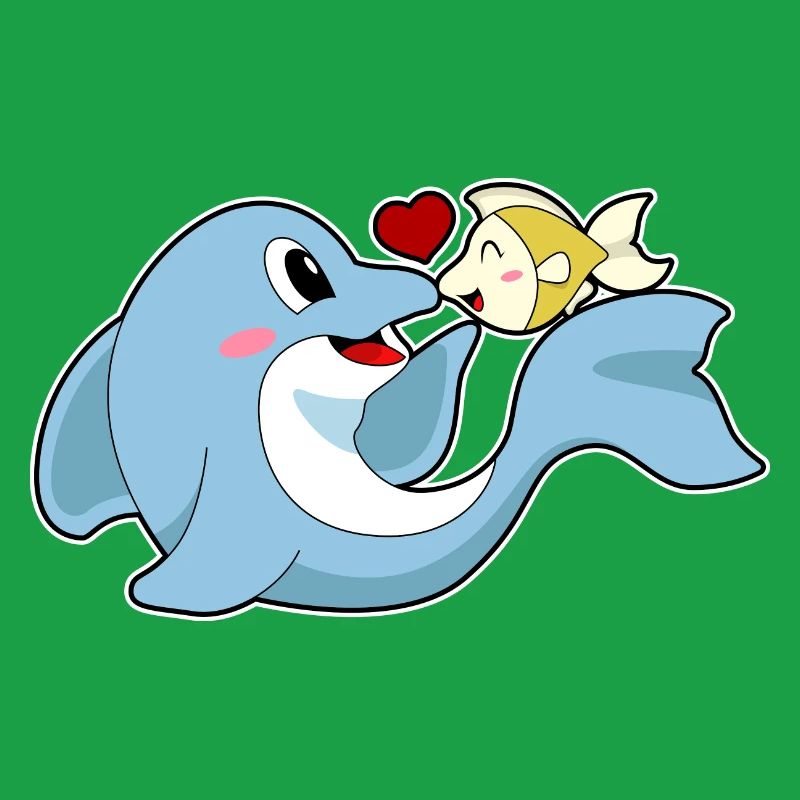 Dauphin Love Fish
