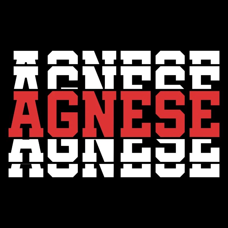 t-shirt Agnese t-shirt gift idea stacked text