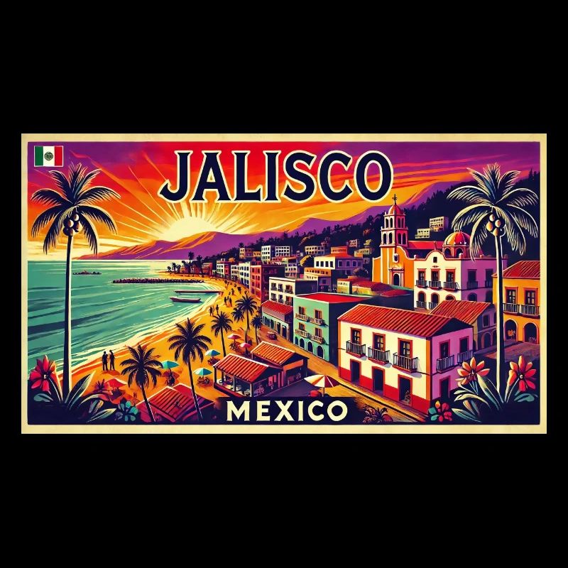 Jalisco Mexico beach palm design
