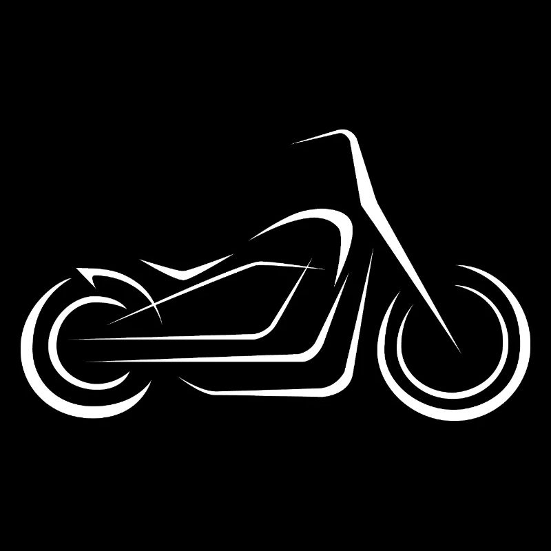 Motorcycle Lines Chopper - Illustration for Bikers