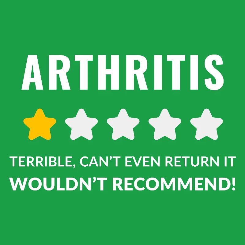 Conception typographique audacieuse pour la sensibilisation à l'arthrite