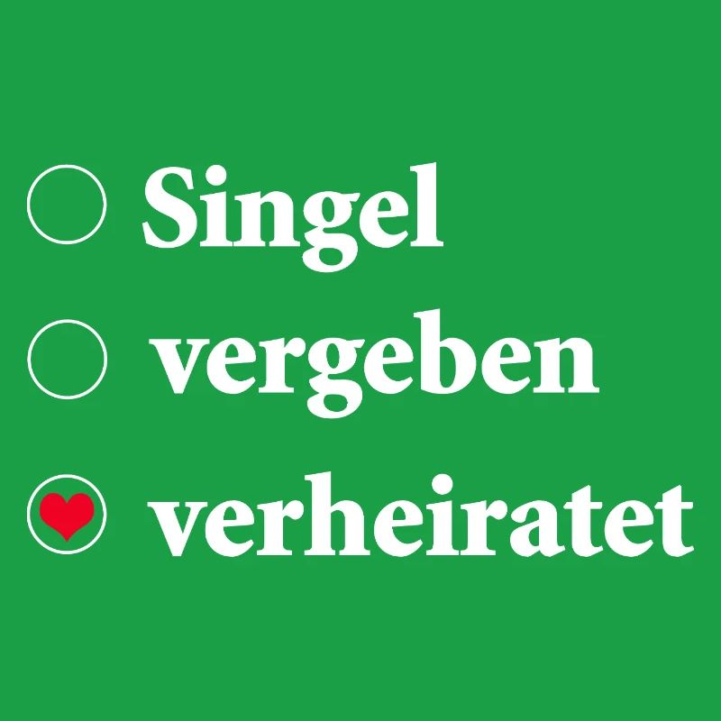 Sélection du statut de la relation Célibataire - Coeur marié