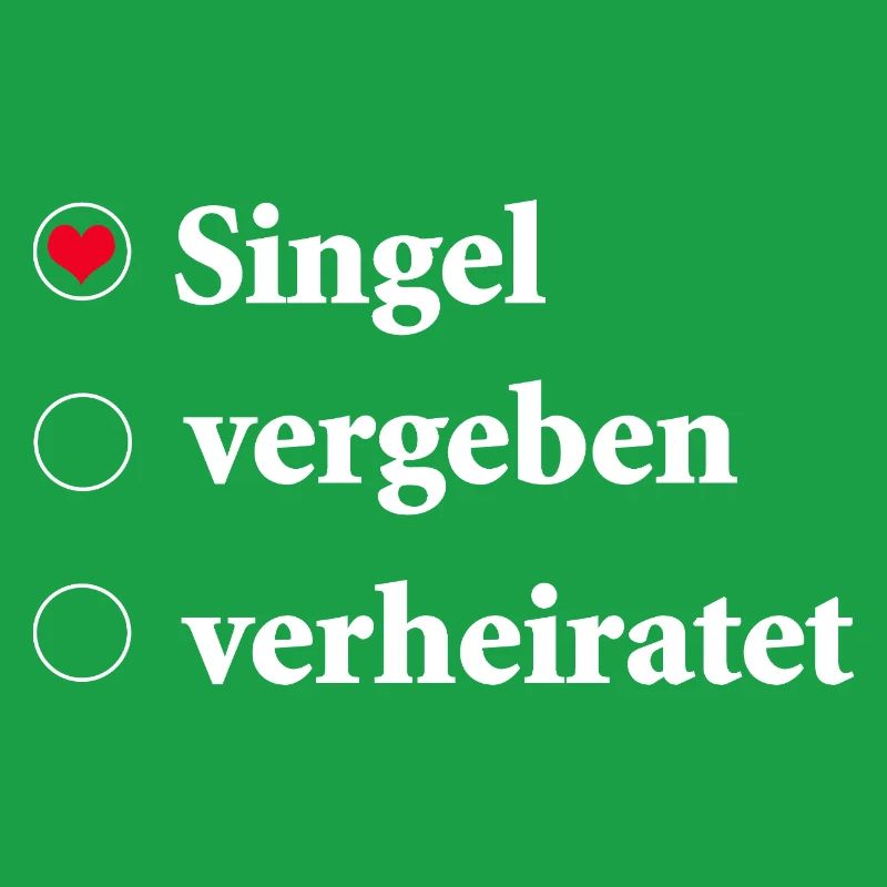Relationship Status Selection Single with Heart Symbol