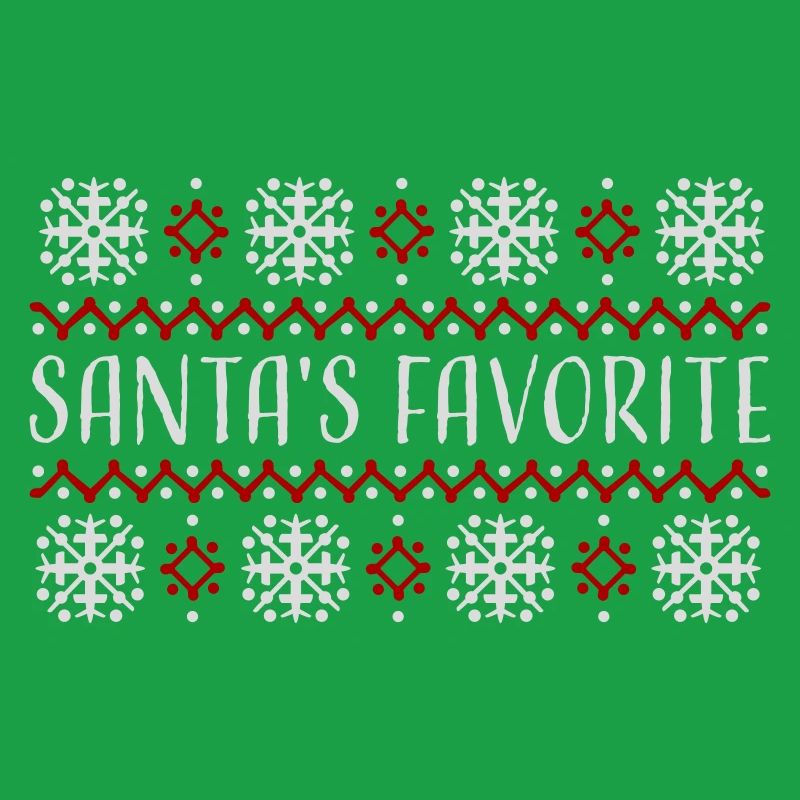 Santa's Favorite Weihnachtspullover Schneeflocken