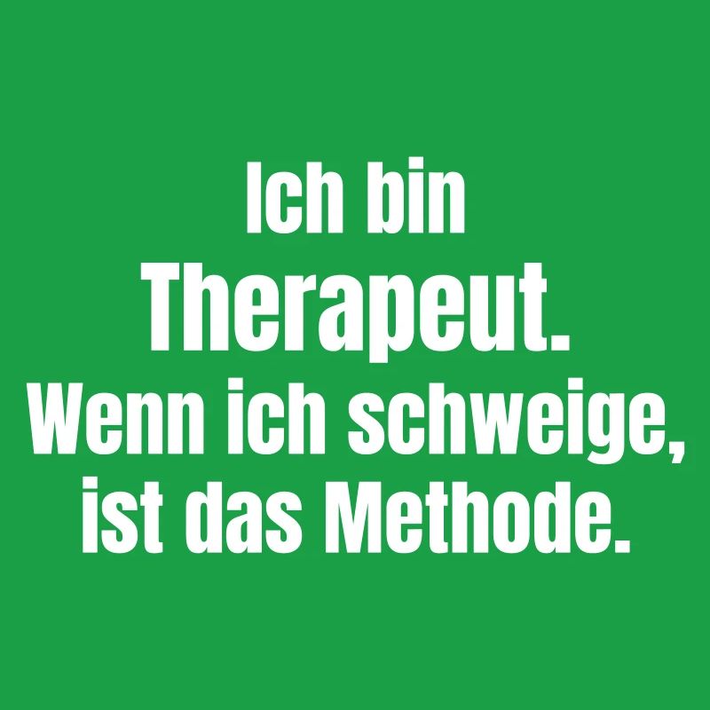 Ich bin Therapeut Schweigen ist Methode