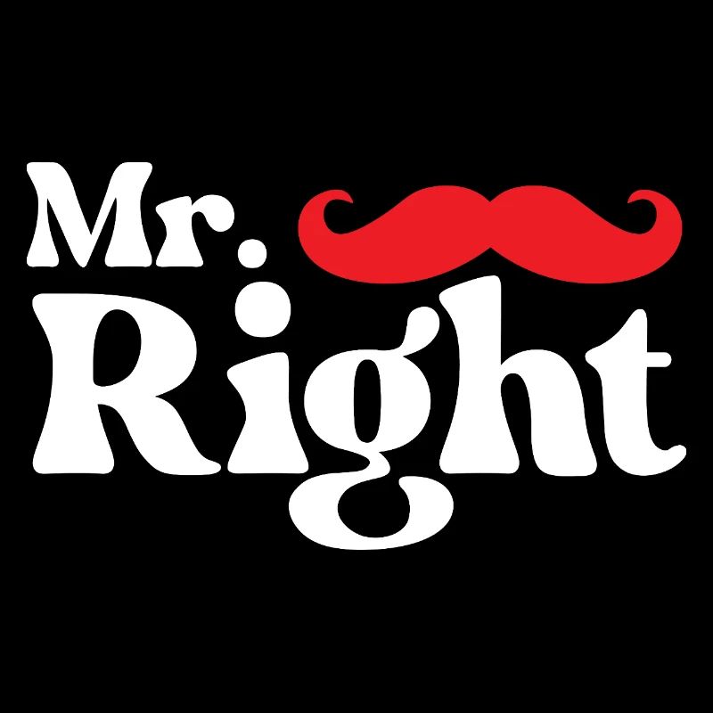 Mr. Right Funny Valentine’s Day Matching Couple 