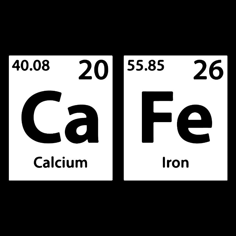 Tableau périodique de la chimie CaFe