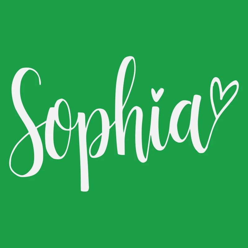 Sophia Name Font Heart