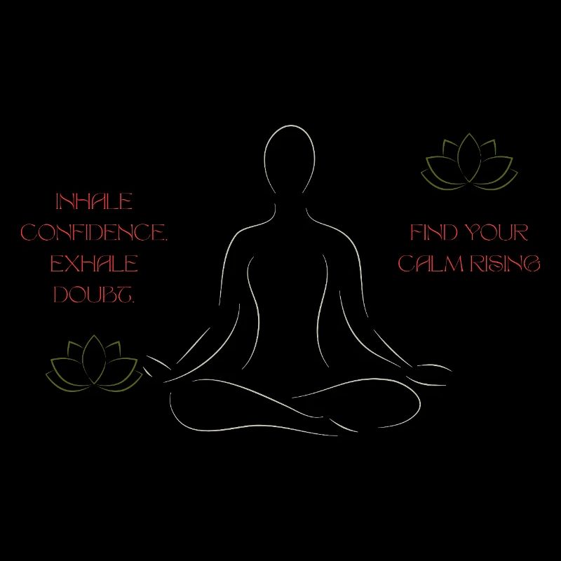 Lotus Meditation Line Art