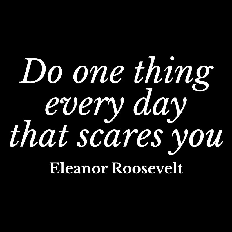 Typographie de citations de Daily Courage par Eleanor Roosevel