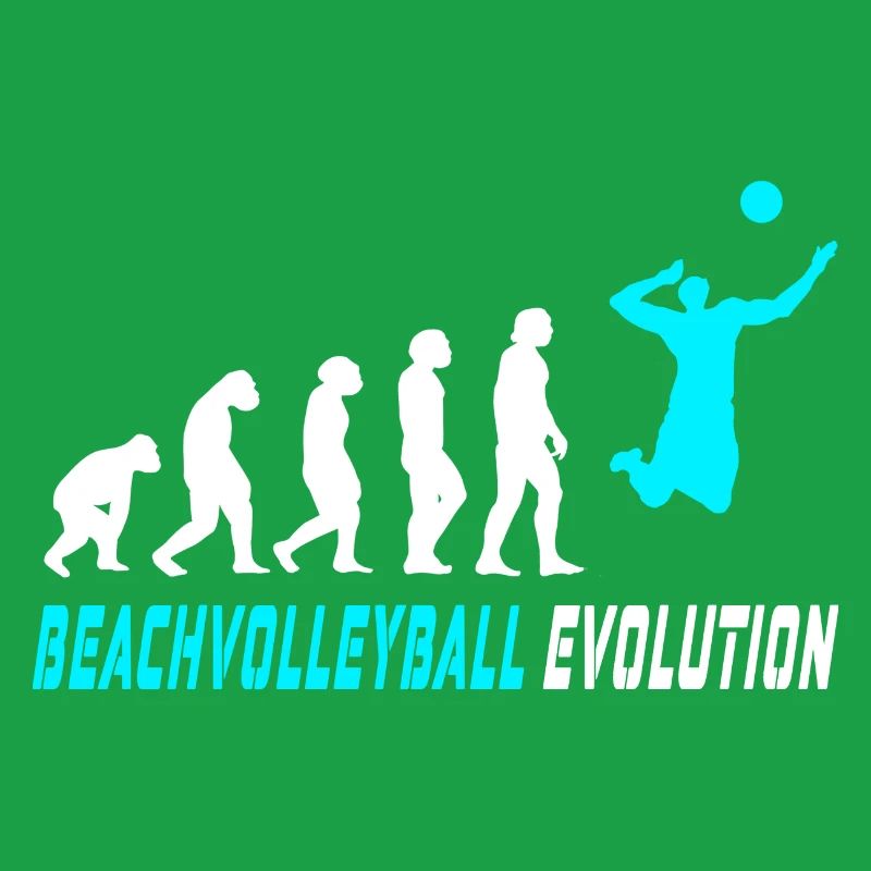 Beachvolleyball Evolution Design / Geschenkidee