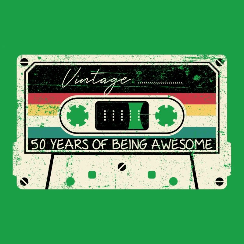 Cassette Vintage 50 ans d’Awesome